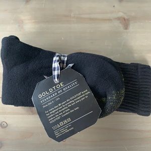 Men’s Gold Toe Black Crew Socks